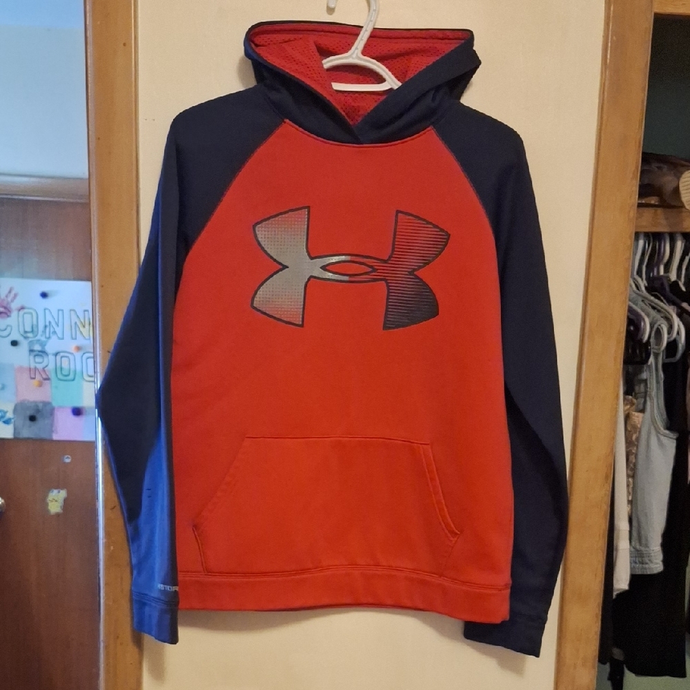Under Armour Men's Red and Blue Pullover